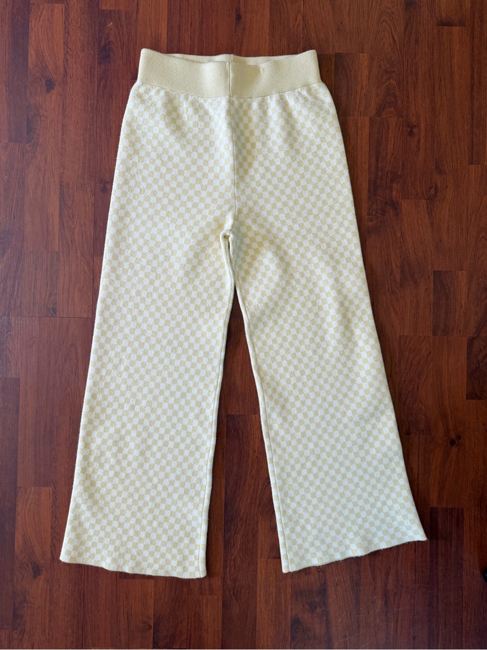Rylee + Cru‎ Yellow Checkered Pull On Pants Heavy